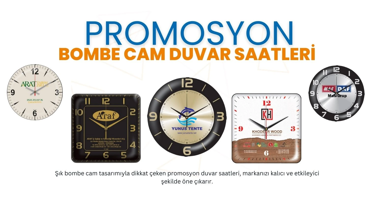 Bombe Cam Duvar Saatleri