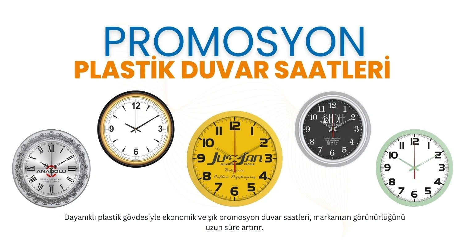 Plastik Duvar Saatleri