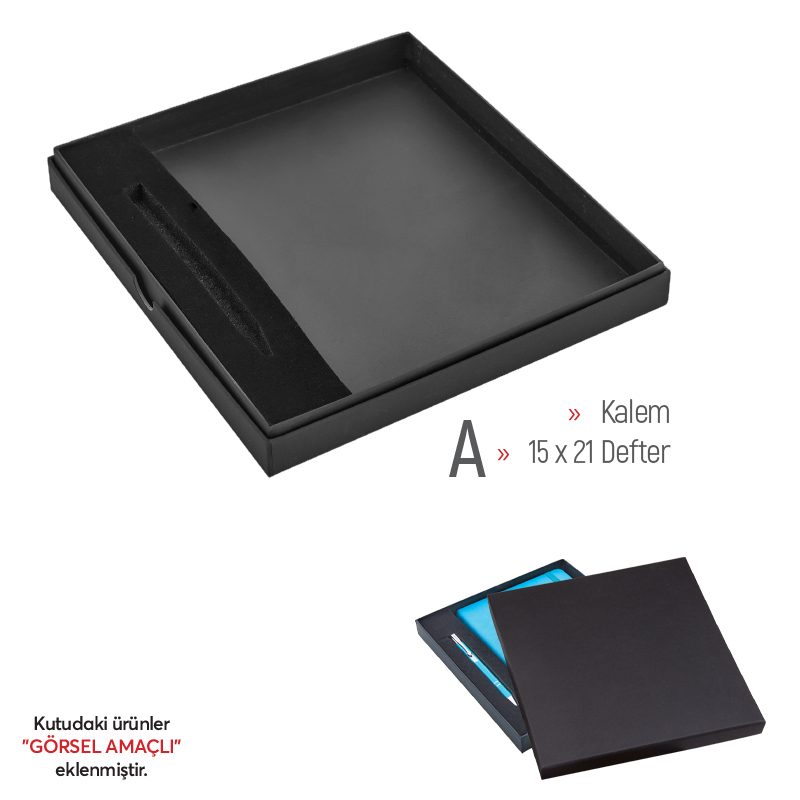 KT-941 Siyah-boş 203 x 223 x 25 mm Hediye Set Kutusu
