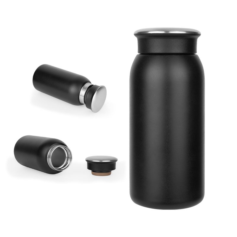 5348 Siyah Çelik Termos / 350 ml
